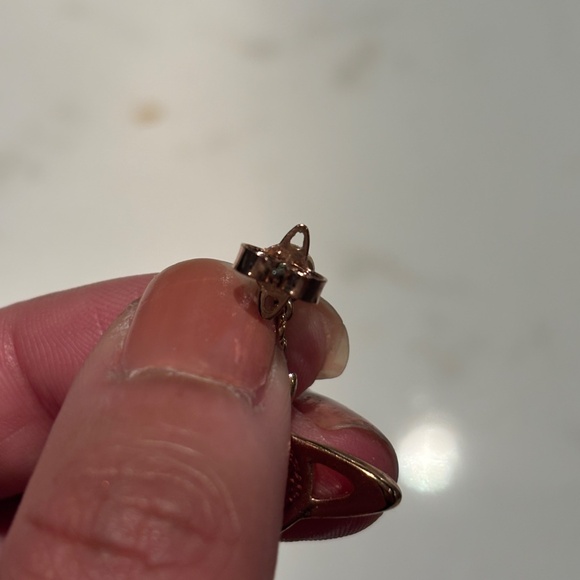 Rose gold vivienne Westwood earrings - Picture 4 of 4